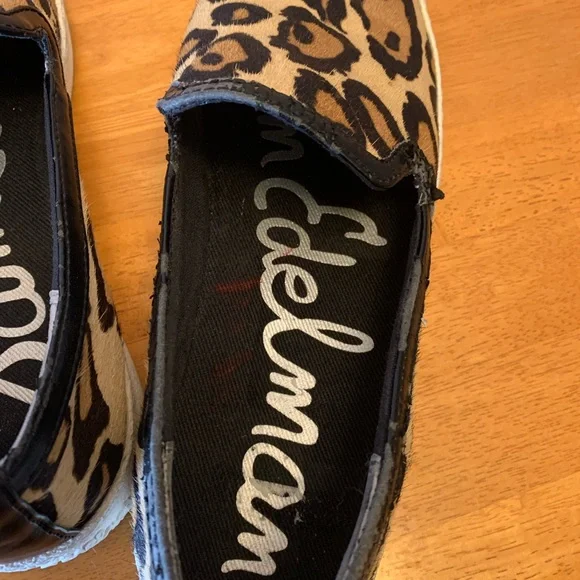 Sam Edelman slip on Becker leopard shoes. Genuine calf hair. - Picture 7 of 9